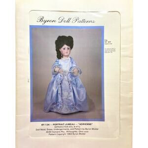 Byron Doll Patterns Vintage Sewing Pattern BY-134 Adrienne Doll Clothes 16" Doll